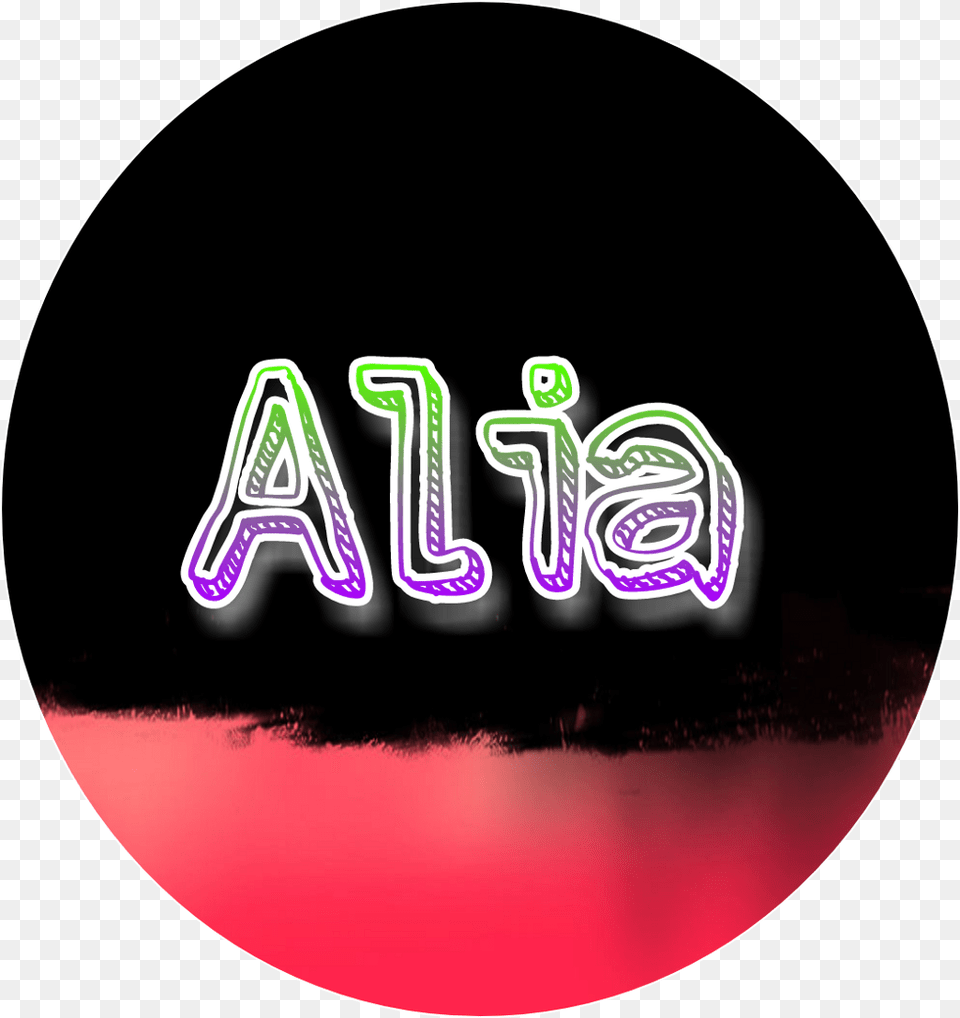 Alia Sticker Graphic Design, Light, Disk, Logo, Purple Png Image