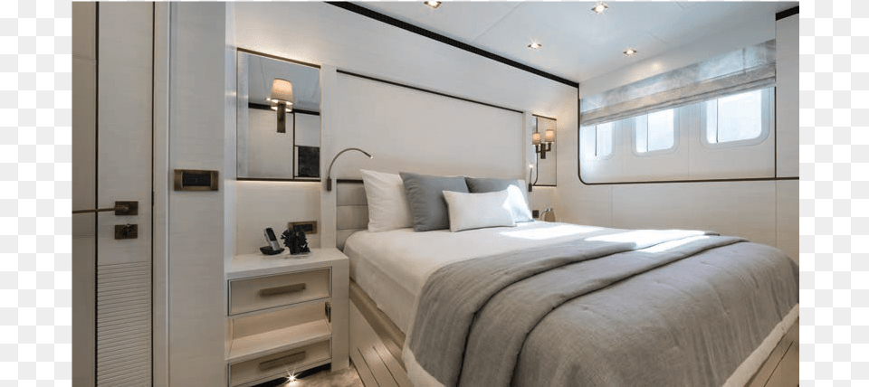 Alia Yachts 32m 2020 Bedroom, Cushion, Home Decor, Indoors, Interior Design Free Png