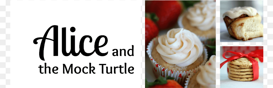 Alice And The Mock Turtle Cupcake, Food, Cream, Dessert, Icing Png Image