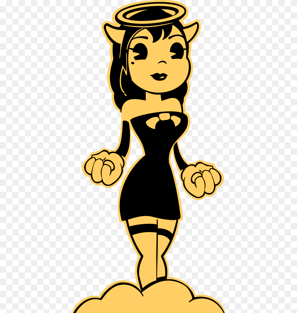 Alice Angel Cutout Bendy And The Ink Machine Characters, Baby, Person, Cartoon, Face Png