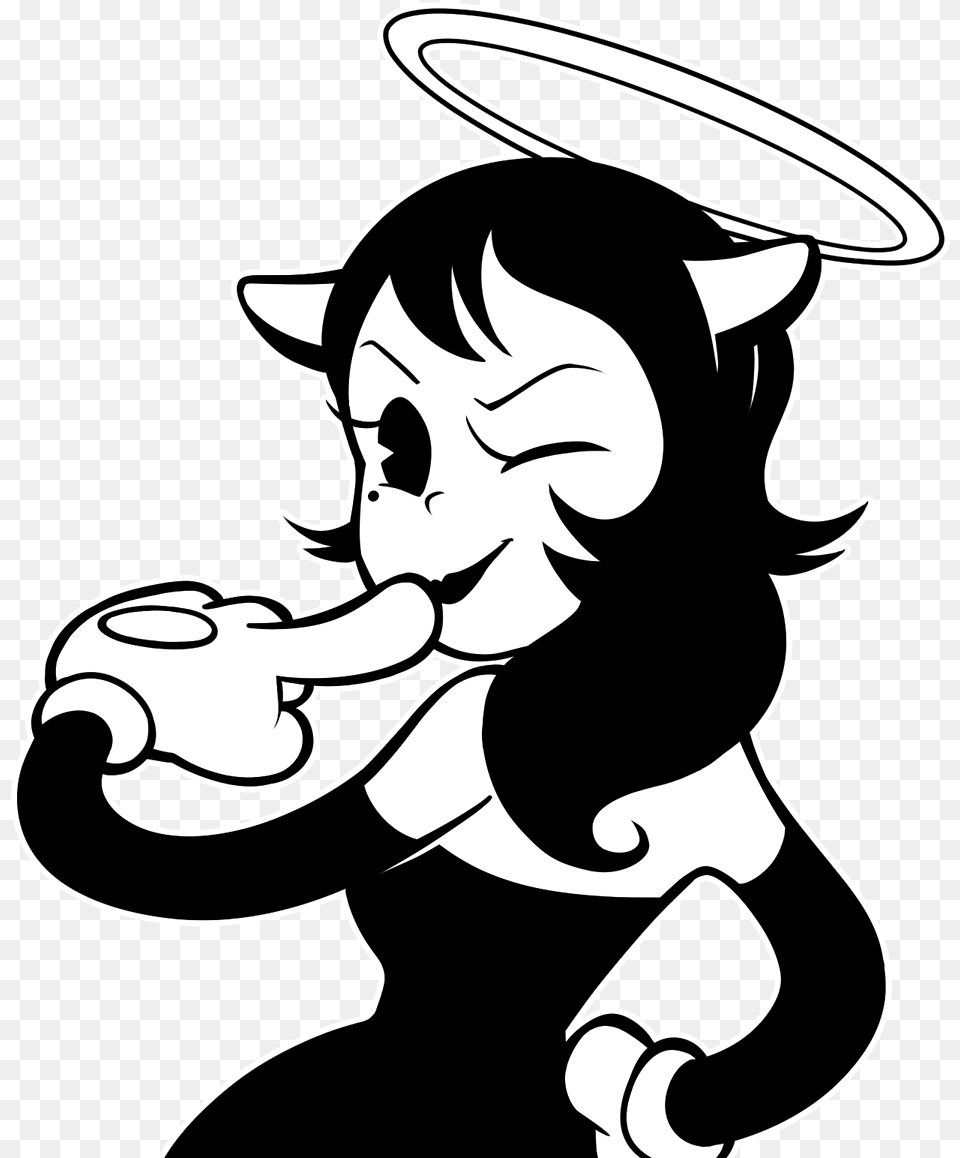 Alice Angel Drawing, Stencil, Baby, Person, Book Png Image