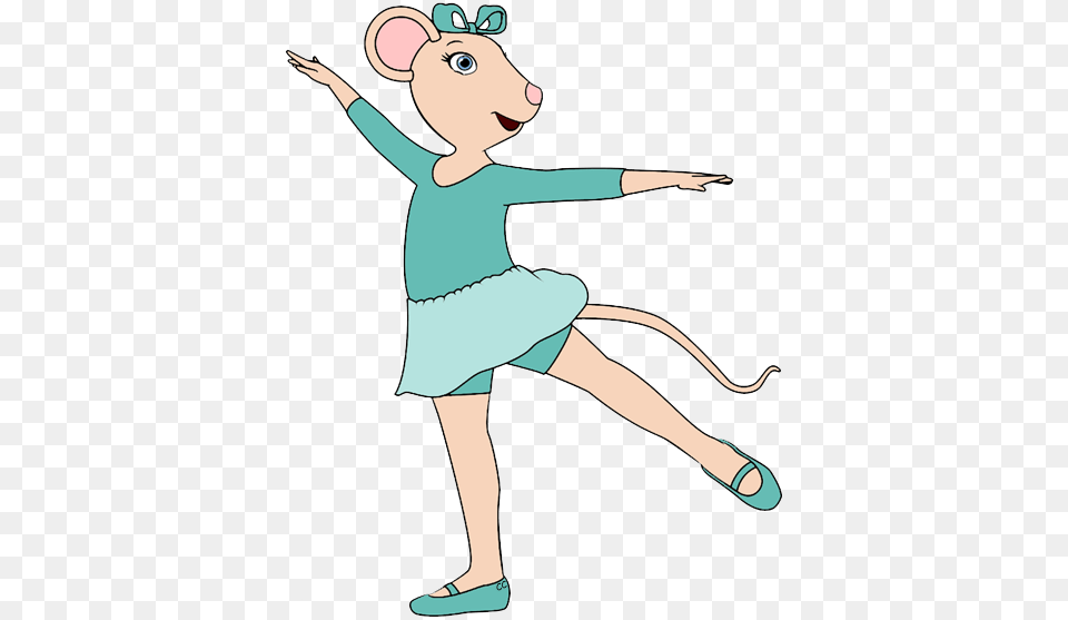 Alice Angelina Ballerina Ballerina Mouse Silhouette, Dancing, Leisure Activities, Person, Ballet Free Png Download