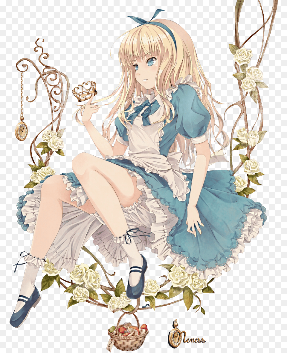 Alice Anime Alice In Wonderland Anime, Book, Comics, Publication, Adult Free Png Download