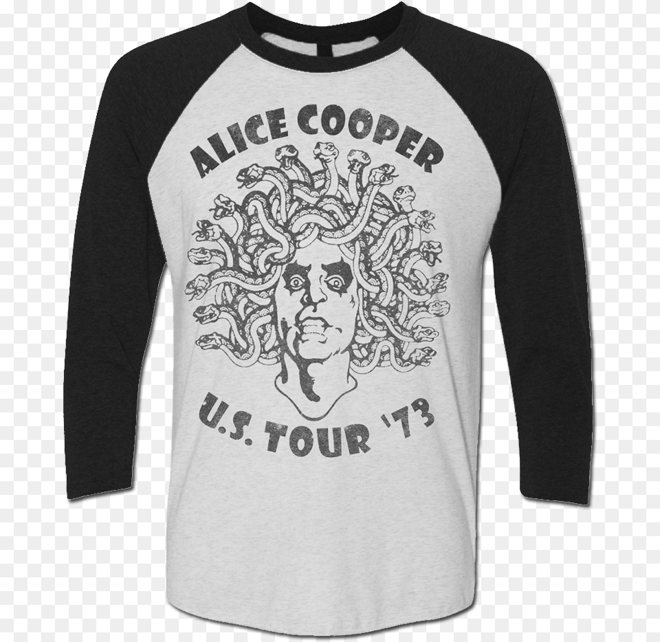 Alice Cooper Medusa Shirt, Clothing, Long Sleeve, Sleeve, T-shirt Free Png