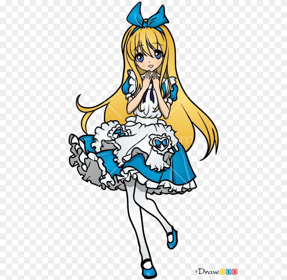 Alice In Wonderland Alice In Wonderland Anime Drawing, Book, Comics, Publication, Adult Free Png