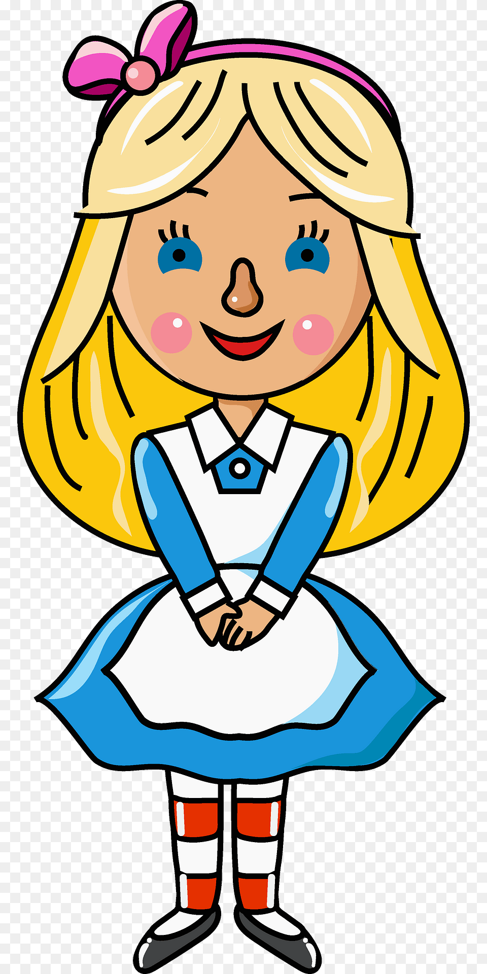 Alice In Wonderland Clipart, Book, Comics, Publication, Baby Free Transparent Png