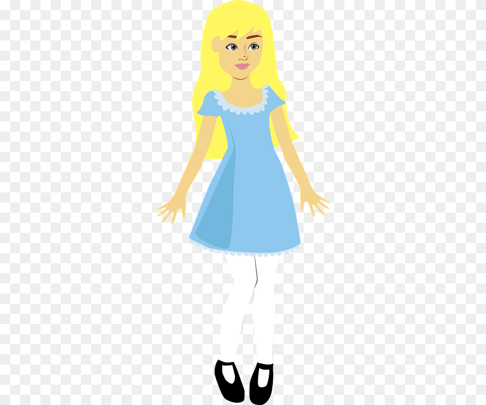 Alice In Wonderland Clipart, Child, Female, Girl, Person Png