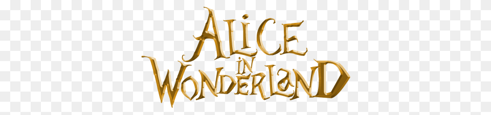 Alice In Wonderland Gold Logo, Text, Chandelier, Lamp Free Png