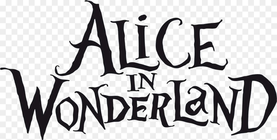 Alice In Wonderland Movie Font, Text, Handwriting Png Image