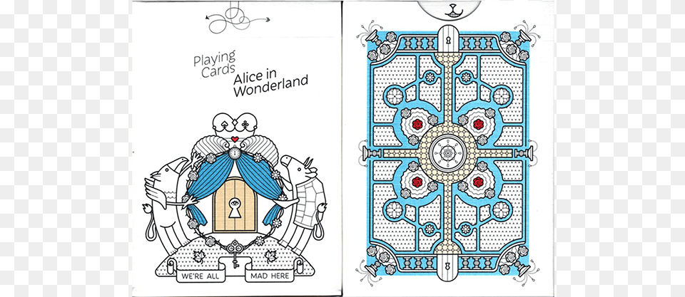 Alice In Wonderland Playing Cards Uspcc, Art, Doodle, Drawing, Pattern Free Png Download