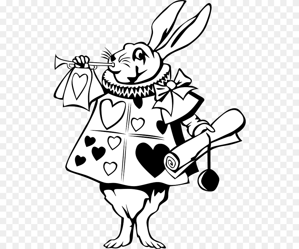 Alice In Wonderland Rabbit Vector, Book, Comics, Publication, Baby Png Image