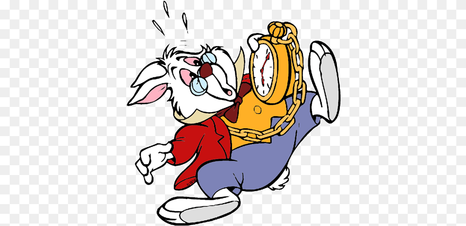 Alice In Wonderland Rabbit White Rabbit With Watch, Baby, Person, Cartoon Png