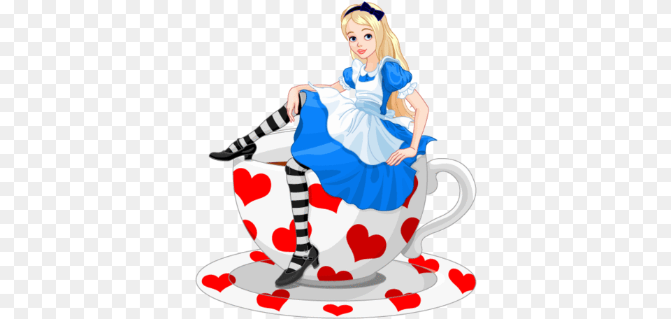 Alice In Wonderland Tea Cup Lookalike Wheelchair Costume Alice In Wonderland Tea, Adult, Female, Person, Woman Free Png