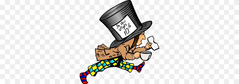 Alice In Wonderland Youtube Mad Hatter Drink, Clothing, Hat, Adult, Male Free Png Download