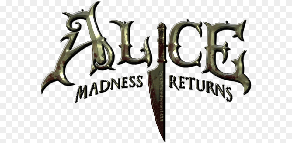 Alice Madness Returns Demo Ps3 Alice Madness Returns, Weapon, Blade, Dagger, Knife Free Transparent Png