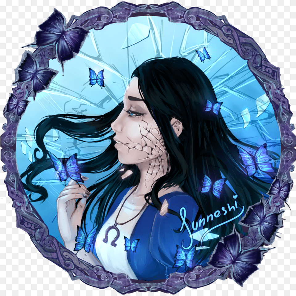 Alice Madness Returns Halloween Horror Inktober Illustration, Adult, Publication, Person, Female Free Png