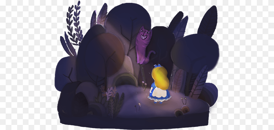 Alice Meets The Cheshire Cat Storytelling Painting Mouse Free Transparent Png