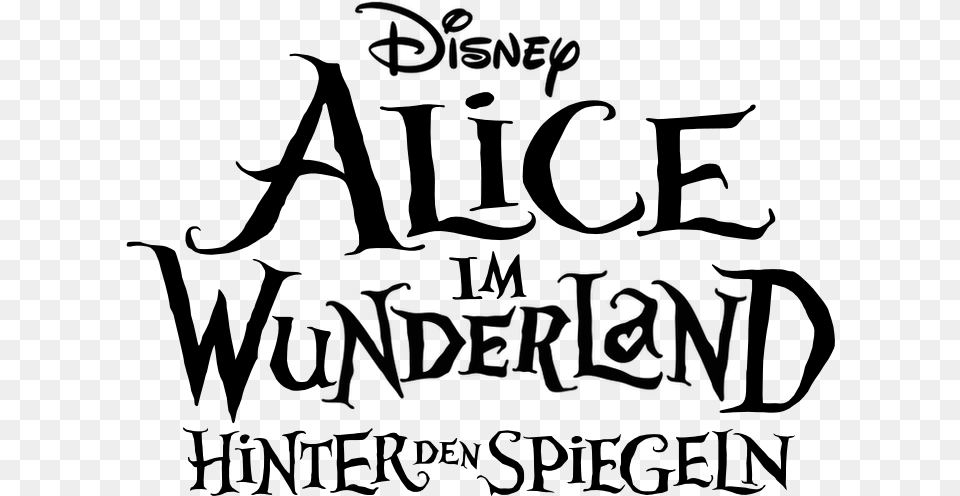 Alice Spiegel Logo Alice In Wonderland Through The Looking Glass, Gray Free Transparent Png