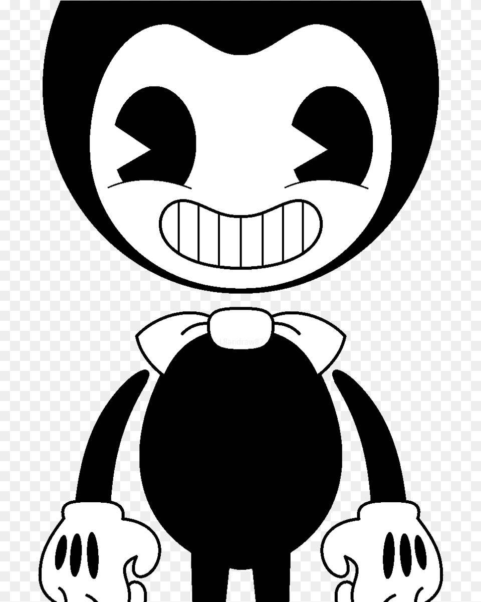 Alice The Angel From Bendy And Ink Machine Coloring Bendy And The Ink Machine Characters, Stencil, Logo, Symbol, Animal Free Png