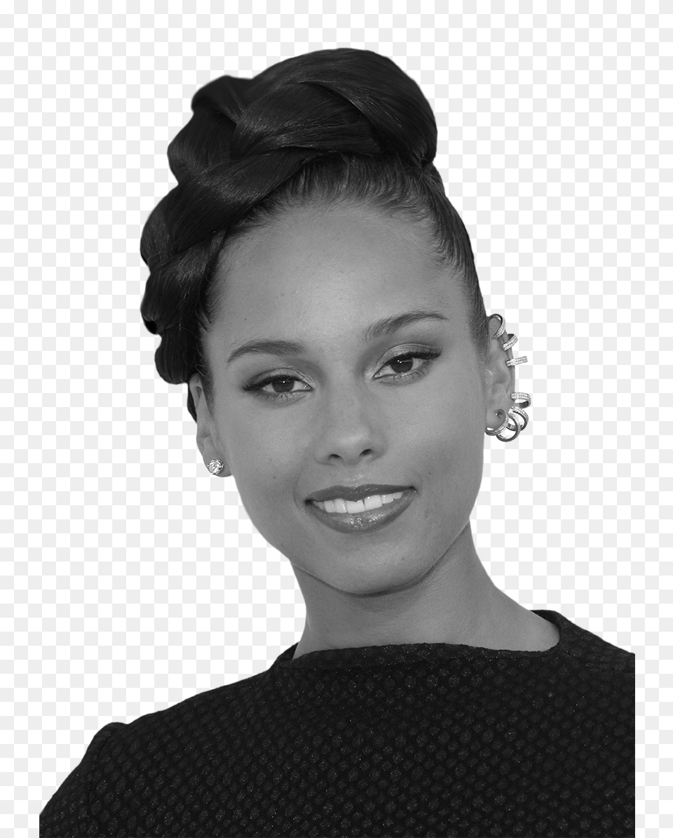 Alicia Keys One Braid, Adult, Portrait, Photography, Person Png
