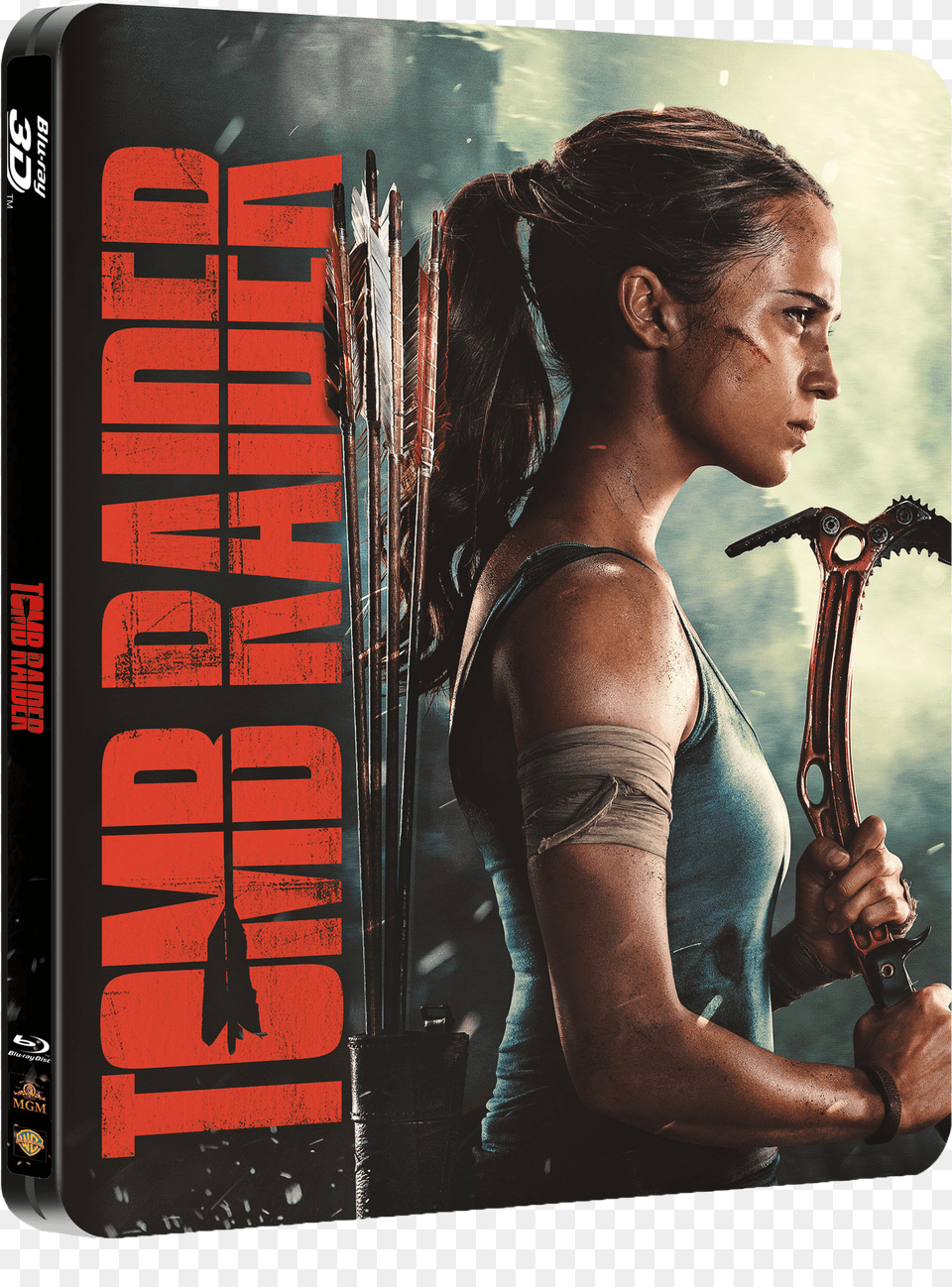 Alicia Vikander Tomb Raider Poster Png Image