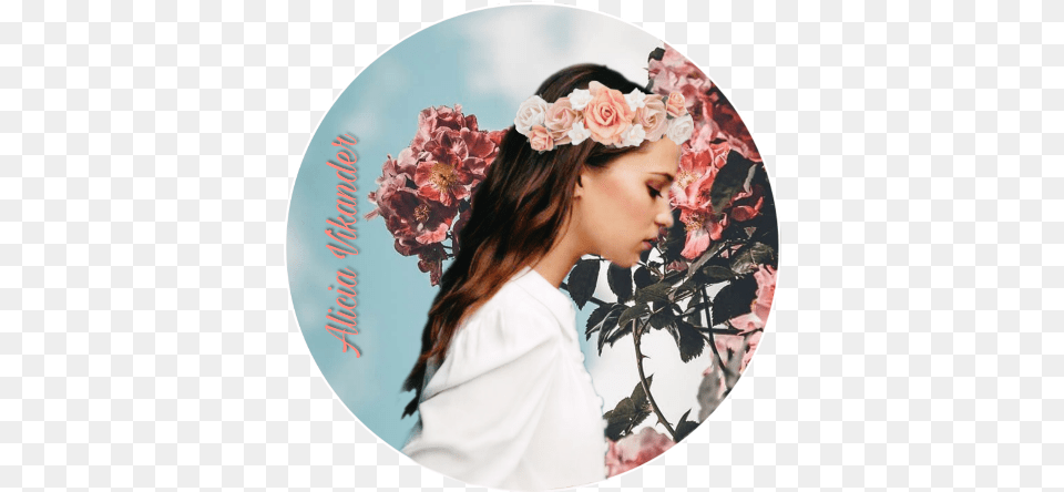 Aliciavikander Flowers Flowercrown Tombraider Freetoedit Wallpaper, Photography, Teen, Portrait, Person Free Transparent Png