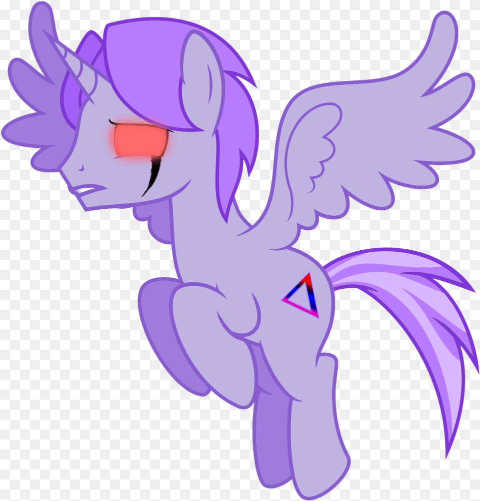 Alicorn Alicorn Oc Corrupted Glowing Eyes Implied Mlp Oc Glowing Eyes, Purple, Baby, Person Png Image