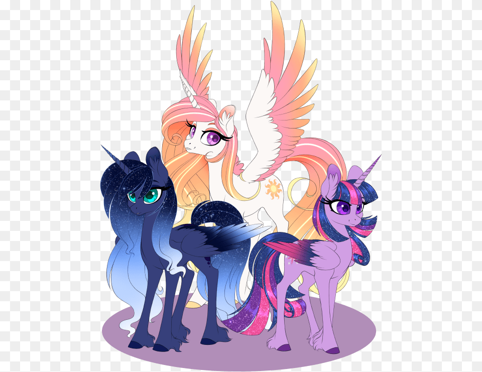 Alicorn Redesigns By Olivine Mlp G5 Princess Luna, Book, Comics, Publication, Person Free Png