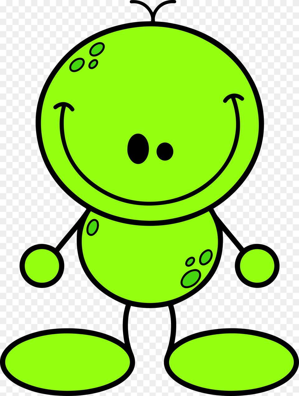 Alien Alien Clip Art Coloured, Green Png Image
