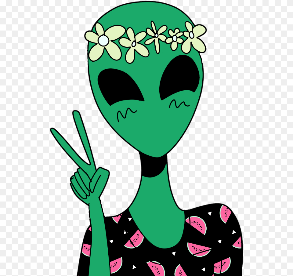 Alien Aliens Girl Outline Mysticker Drawing Draw, Person, Face, Head Free Png