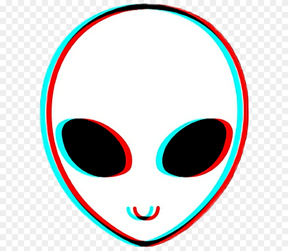 Alien Aliens Glitch Tumblr Stickers Trippy Alien, Mask Png