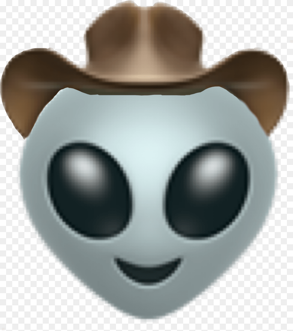 Alien Aliensticker Sticker By Space Ace Alien Cowboy Emoji, Clothing, Hat Free Png Download