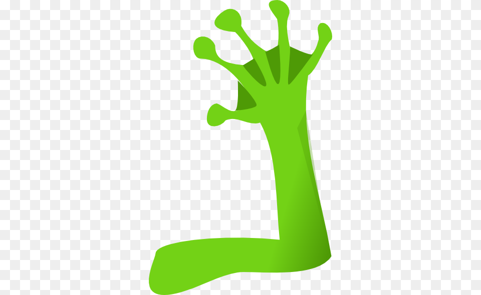Alien Arm Cliparts, Green, Person, Amphibian, Animal Free Png