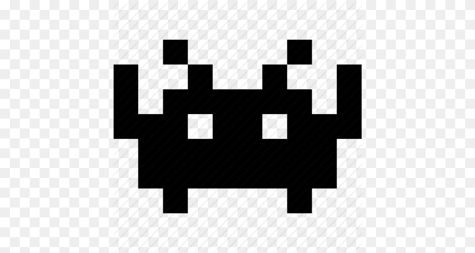 Alien Bitmap Invader Invaders Space Ufo Icon Free Png