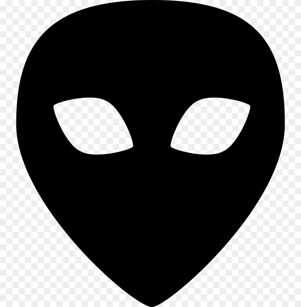 Alien Black Head Shape Icon Download, Mask, Disk Png Image