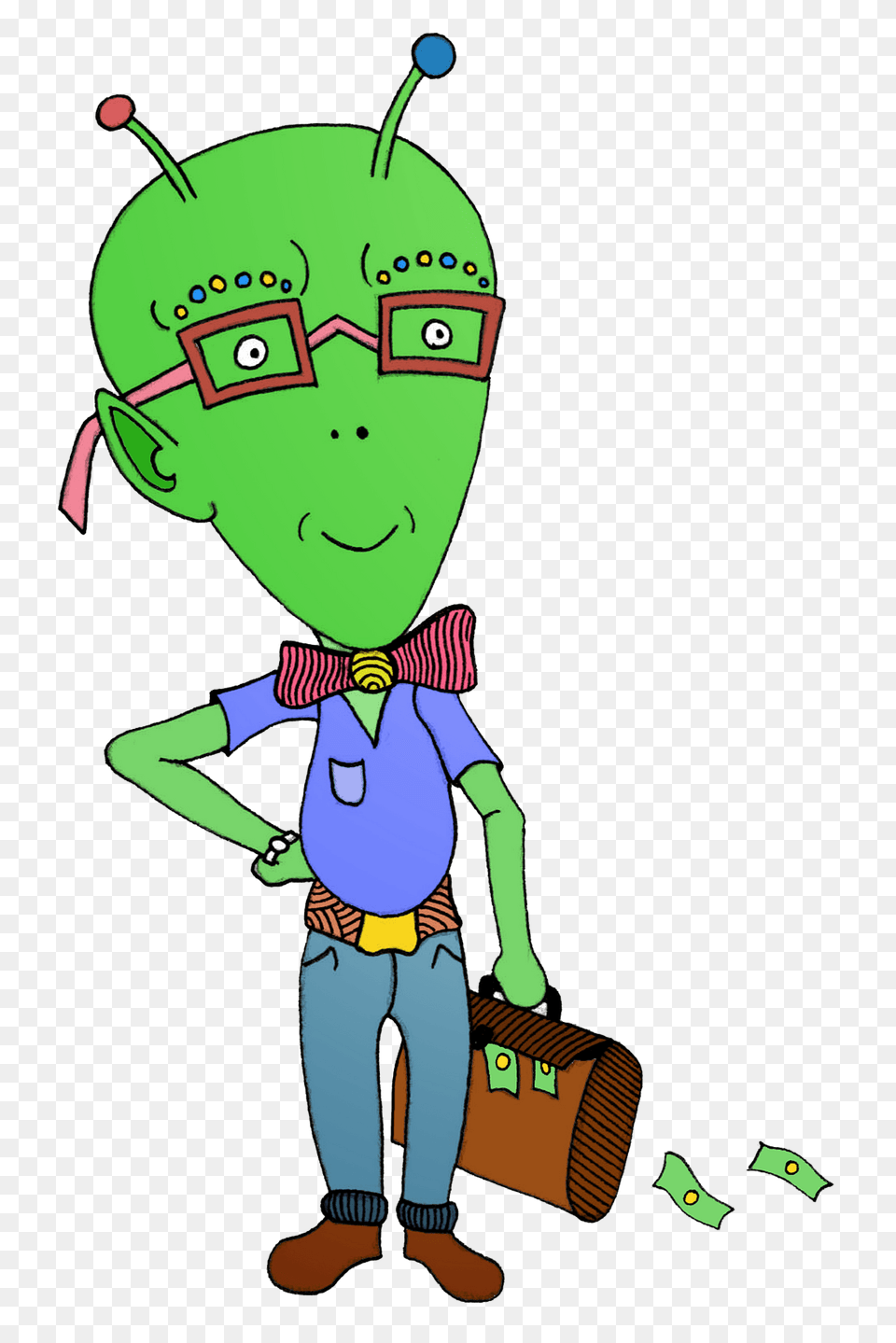 Alien Clerk Clipart, Baby, Person, Accessories, Formal Wear Png Image