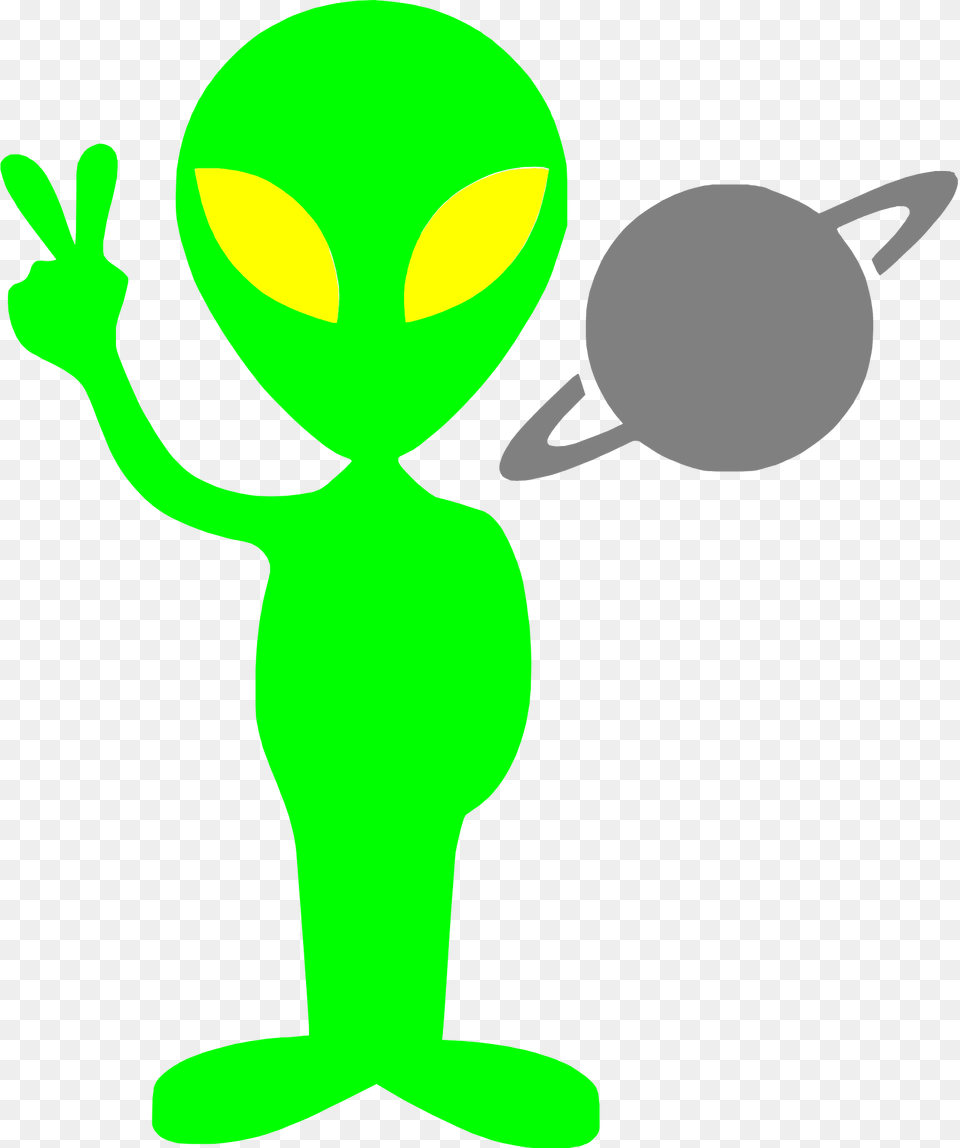 Alien Clipart, Green, Baby, Person, Animal Png Image