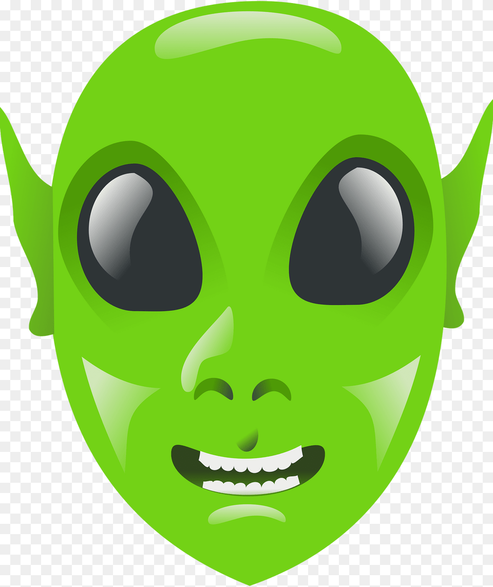 Alien Clipart, Green, Baby, Person, Face Png