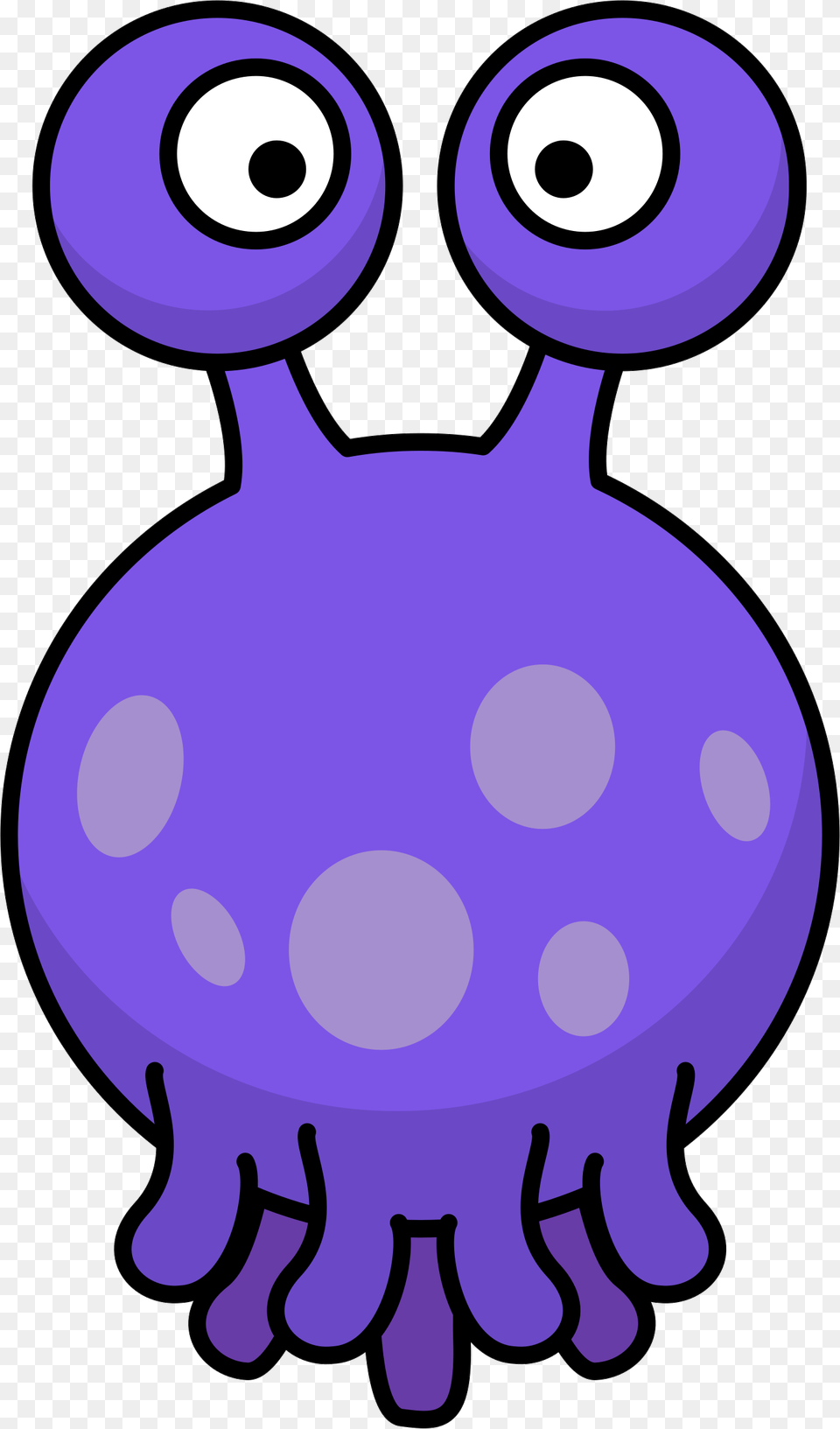 Alien Clipart Floating Silly With Tentacles Clip Art, Purple, Animal, Sea Life Free Png