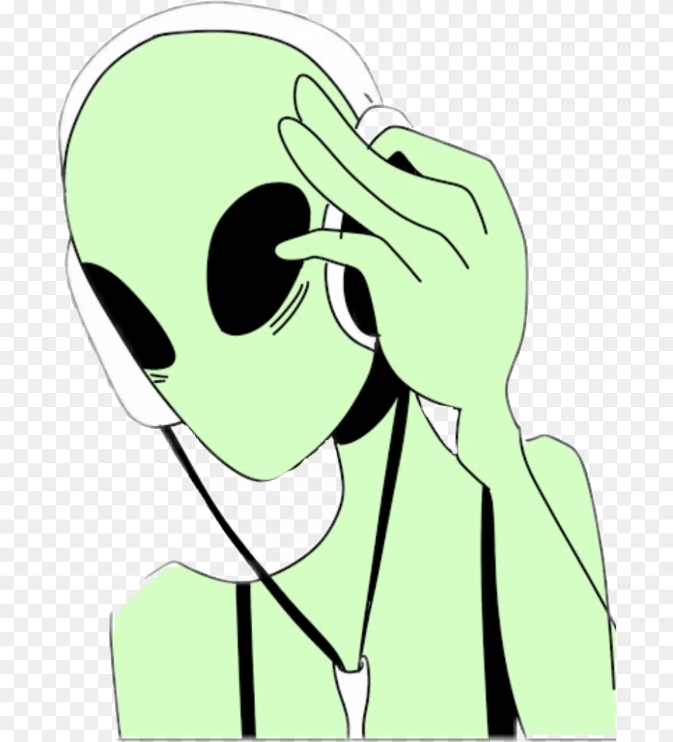 Alien Clipart Kawaii Green Hd X Transparent Aliens, Adult, Female, Person, Woman Png