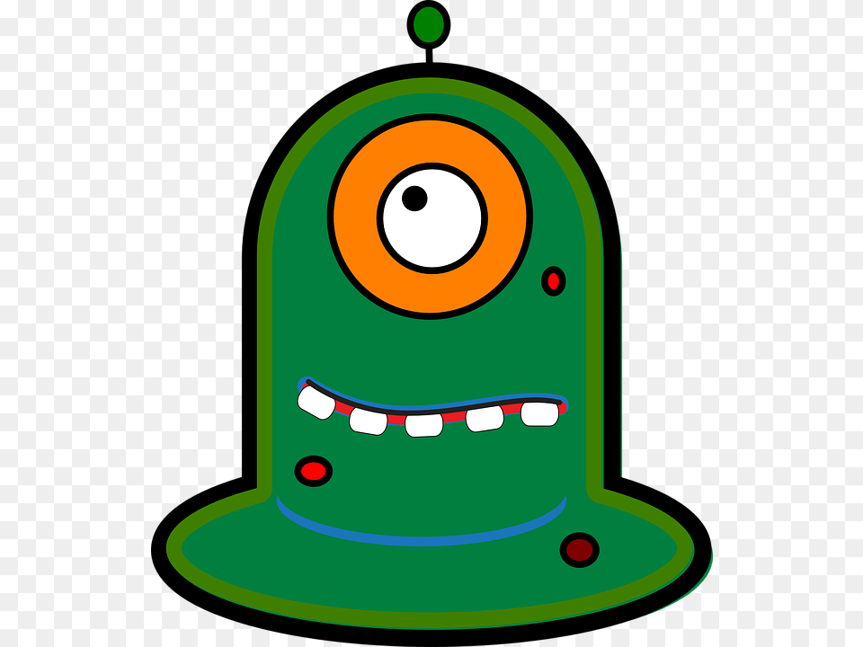 Alien Clipart Lime Green, Clothing, Hat, Food, Sweets Free Png