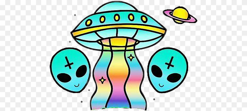 Alien Clipart Rainbow Wish You Were Weird, Art, Modern Art, Drawing Free Png Download