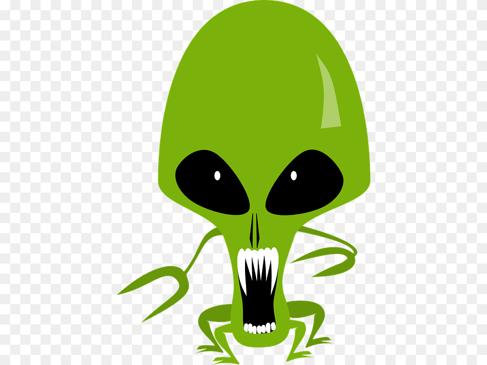 Alien Cosmic Monster Space Green Angry Evil Alien Vector Free Transparent Png
