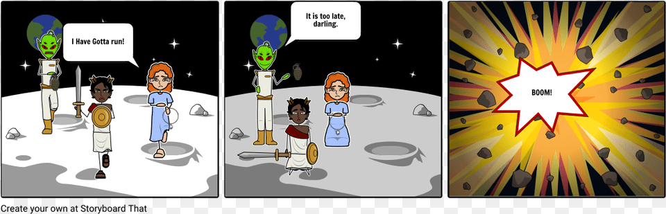 Alien Destroyed Earth Cartoon, Book, Comics, Publication, Person Png Image