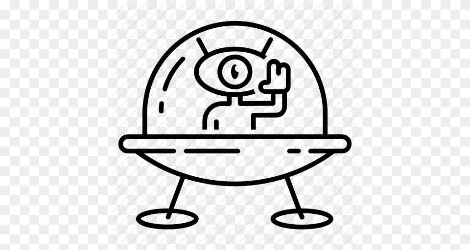 Alien Encounter Et Flying Martian Saucer Spaceship Icon Png
