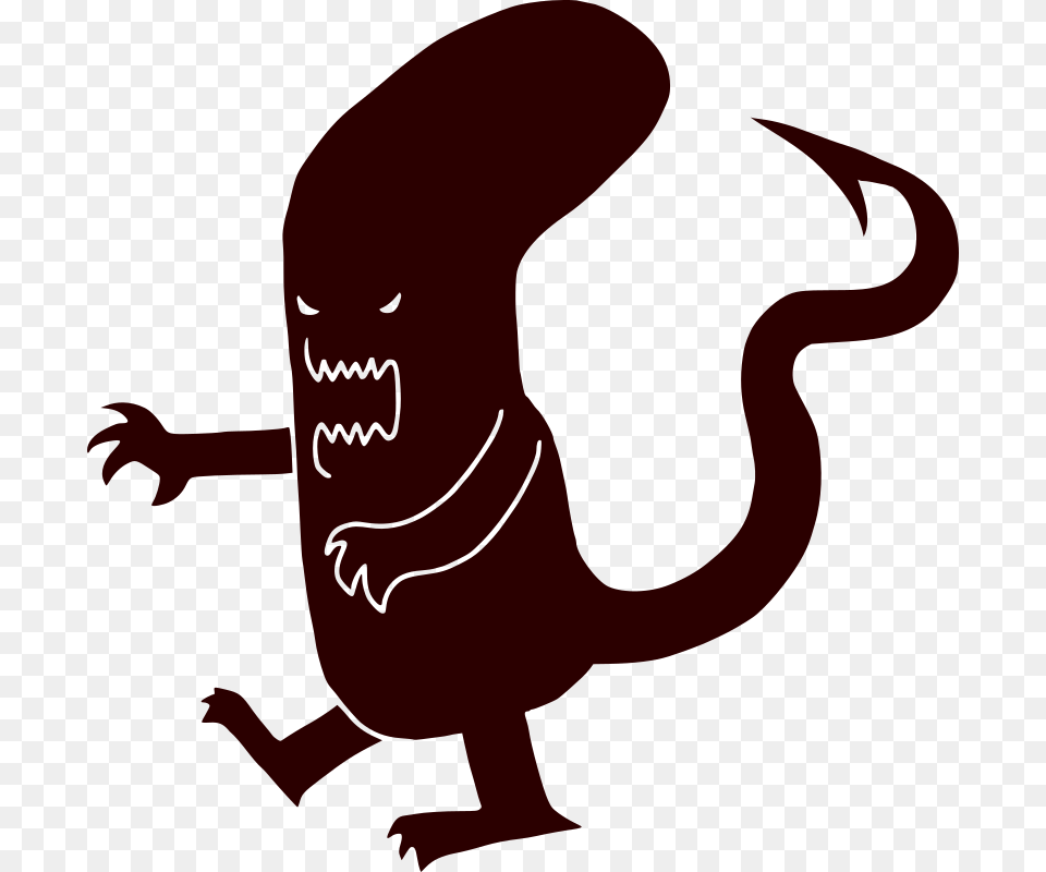 Alien Extraterrestrial Fangs Devil Angry Evil Xenomorph Clipart, Baby, Person, Animal, Dinosaur Png
