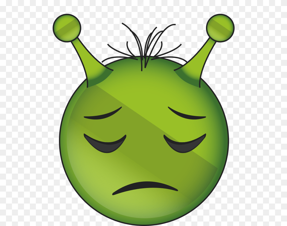 Alien Face Emoji Transparent Mart Alien Happy Emoji Faces, Green, Leaf, Plant, Food Free Png