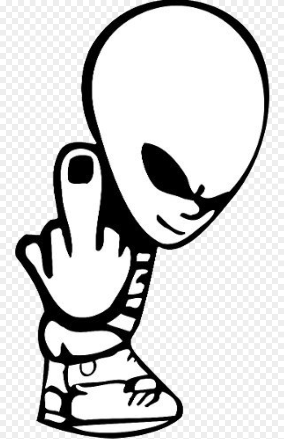 Alien Fuckyou Middlefinger Calvin Peeing Middle Finger, Stencil, Baby, Person, Silhouette Free Png