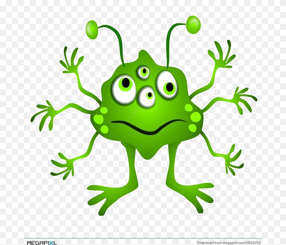 Alien Green Cartoon Clipart Illustration Transparent Monster Have Got Has Got, Animal, Lizard, Reptile, Amphibian Free Png