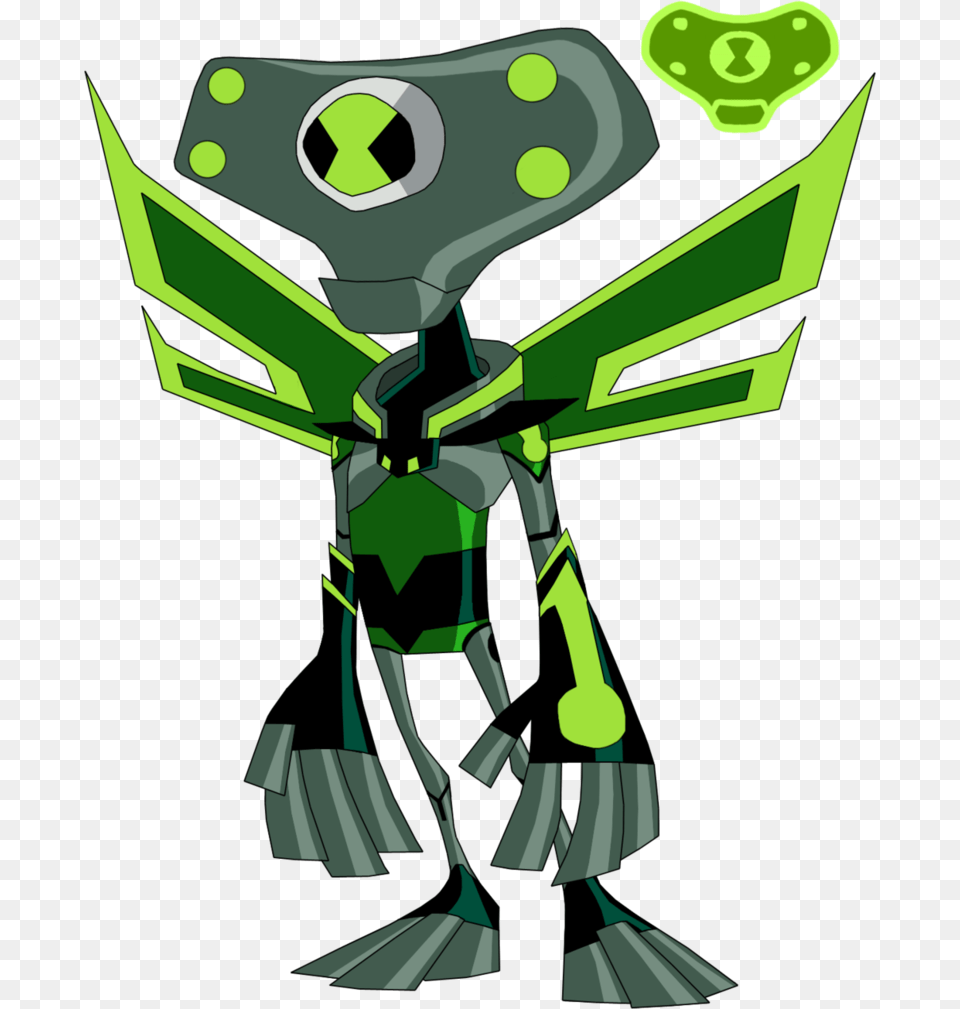 Alien Greymatter Ben, Green, Person, Robot Free Png Download